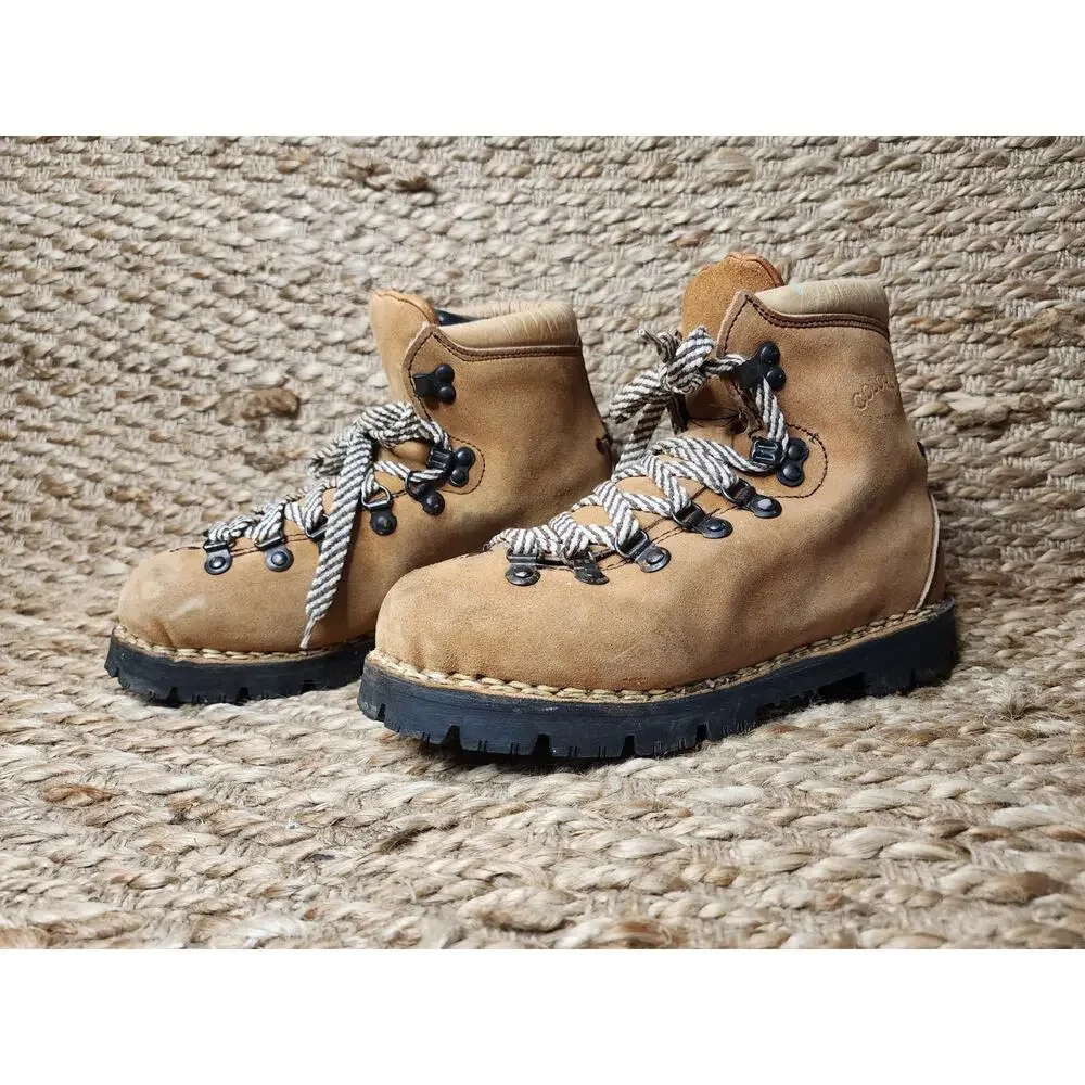 VINTAGE Colorado Kinney Boots Brown Suede Leather Womens 5.5 Hiking Outdoor Work